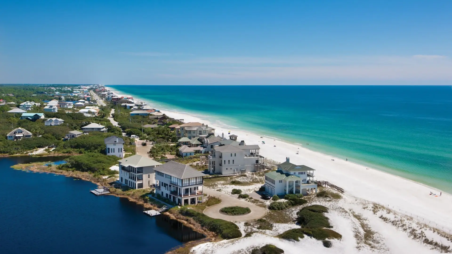Santa Rosa Beach coastal homes in the Florida Panhandle